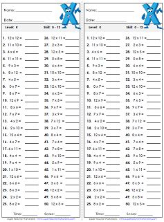 Super Teacher Worksheet Multiplication Table Activities