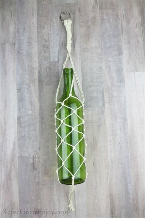 Hanging Wine Bottle Vase Reuse Grow Enjoy