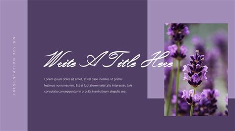 Lavender Presentation PowerPoint Templates Design|Lifestyle