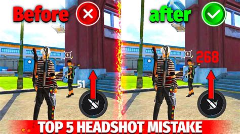 Top Headshot Mistakes In Free Fire Free Fire Me Headshot Kaise Mare