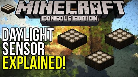 Minecraft Xbox And Ps3 Daylight Sensors Explained Coming In Tu14 Youtube