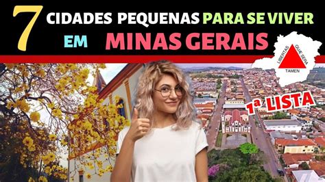 TOP 7 Cidades Pequenas Para Morar Em Minas Gerais Lista 1 YouTube