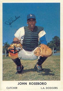 Topps John Roseboro Los Angeles Dodgers Baseball Card Vg