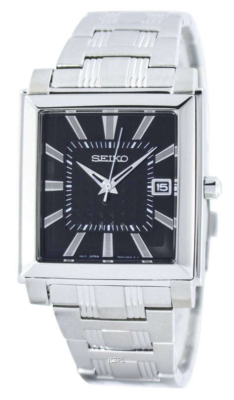 Seiko Quartz Square Shape Sgee05 Sgee05p1 Sgee05p Mens Watch