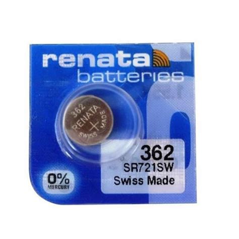 Renata Sr Sw V Mah Silver Oxide Button Cell Battery Buy