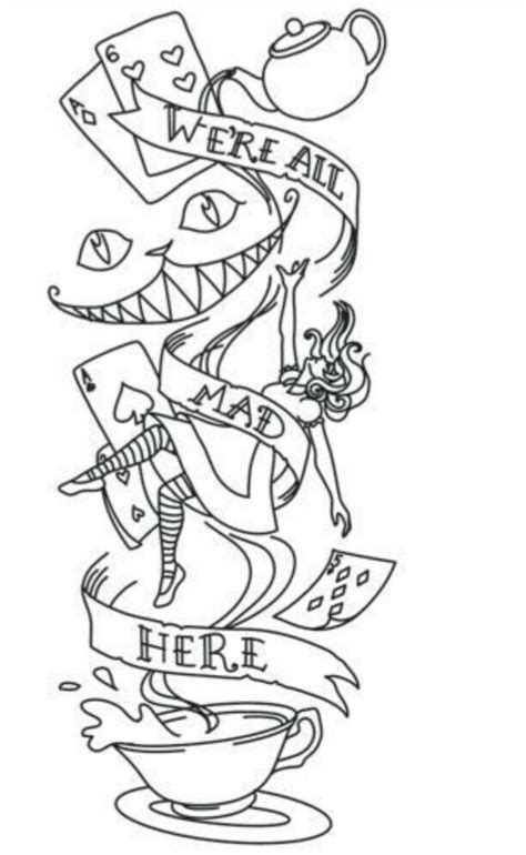 Pin On Kunst Wonderland Tattoo Sketches Tattoos