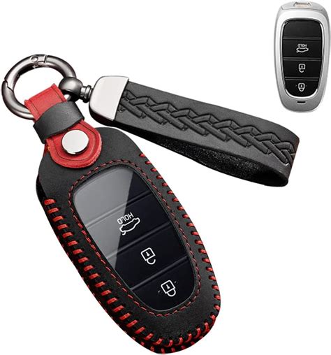 Ontto Car Key Fob Cover Fit For Hyundai Santa Fe Tucson 2022 Nexo NX4