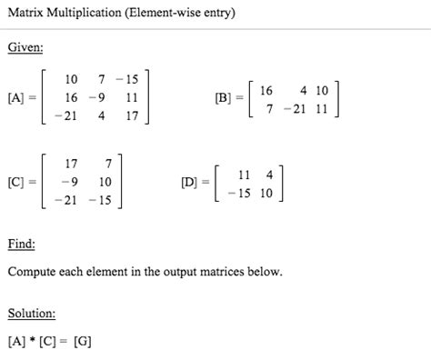 Matlab Multiply Array Element Wise Deb Moran S Multiplying Matrices