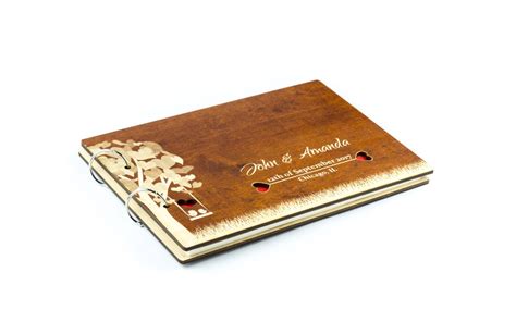 Rustic Wedding Guest Book Custom Guest Book Wooden Guest Etsy