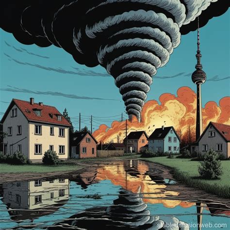 Berlin S Apocalyptic Comic Strip Scene Stable Diffusion Online