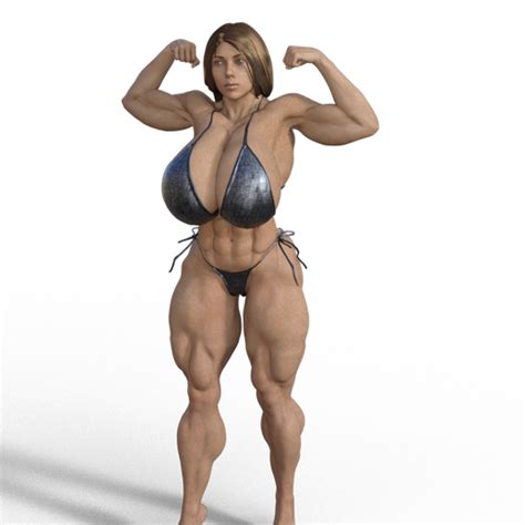 Sexy Natasha Bodybuilder Big Tits STL File For D PrintingCults