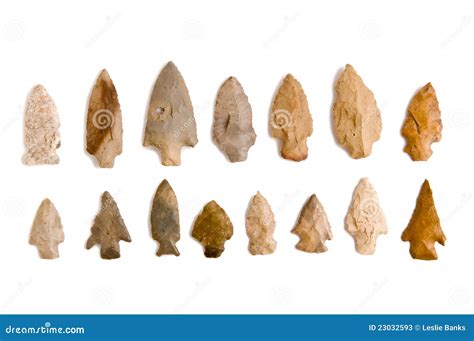 Arrowheads Stock Image Image Of Vintage Group States 23032593