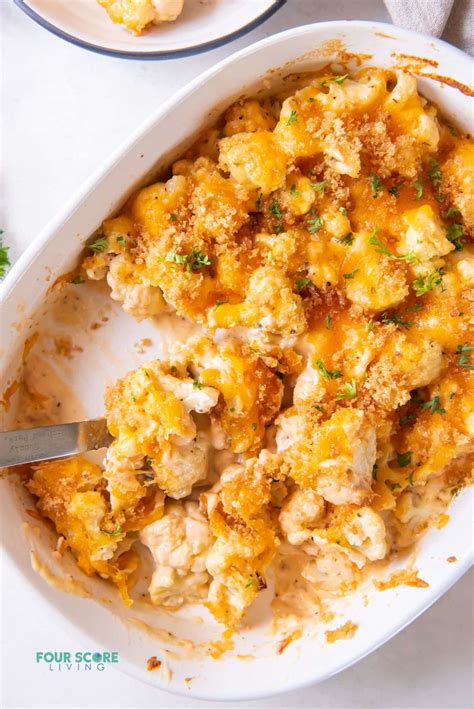 Keto Cauliflower Mac And Cheese Four Score Living