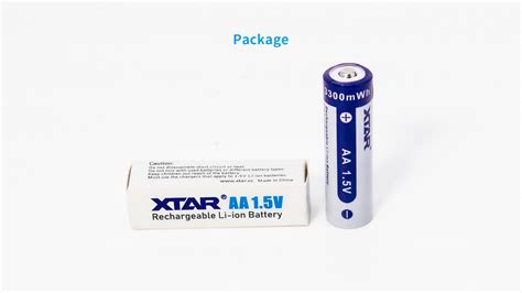 4x Akumulator Xtar R6 AA 1 5V Li Ion 2000mAh Z Zabezpieczeniem