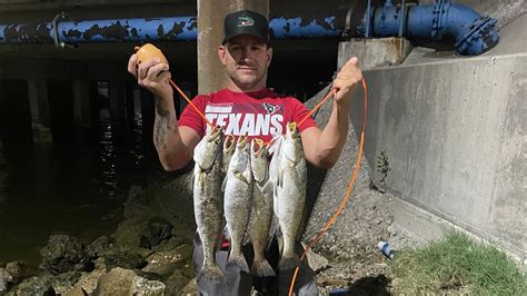 Speckled Trout Fishing In Galveston Super Secret Spot YouTube