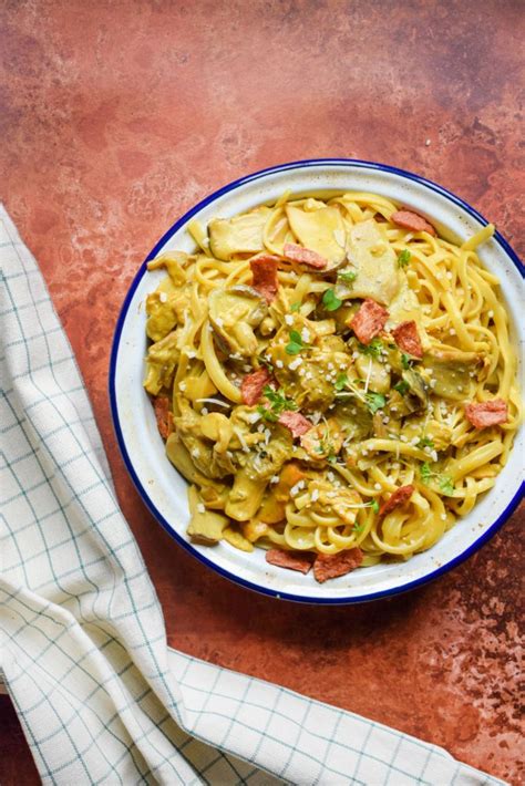 Easy Vegan Mushroom Carbonara Lets Eat Smart