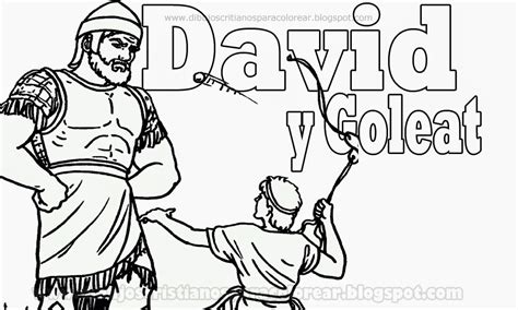 David Y Goliat Para Colorear Dibujos Cristianos Dibujos Cristianos