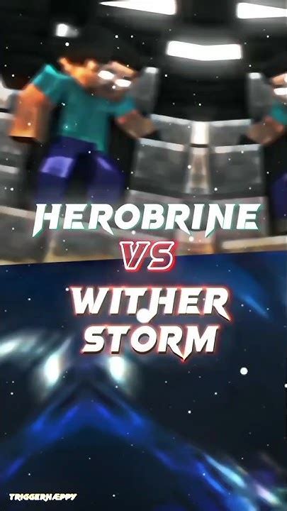 Herobrine Vs Wither Storm 😍 Minecraft Shorts Youtube