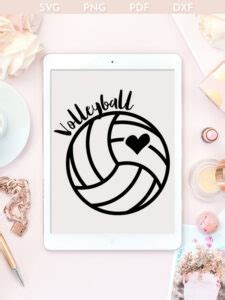 Volleyball Svg Design Png Pdf Vector Cut File Urban Mamaz Shop