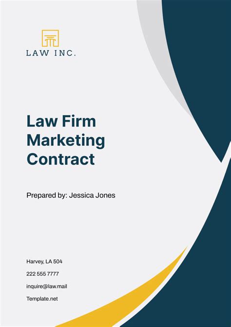 Free Law Firm Marketing Contract Template Edit Online And Download