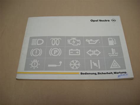 Betriebsanleitung Opel Vectra - Oldtimerhandel Allmayer