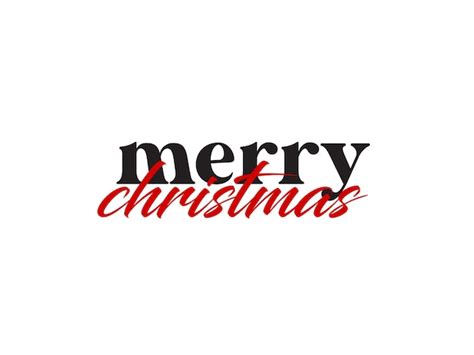 Premium Vector Merry Christmas Vector Brush Lettering Hand Drawn