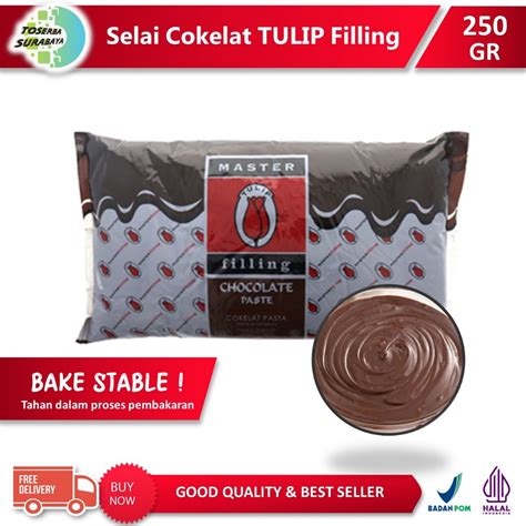 Jual TULIP COKLAT FILLING SELAI COKELAT ISIAN 250gr Shopee Indonesia