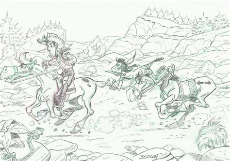 Bernat Serrat Original Drawing Lucky Luke Galloping Catawiki