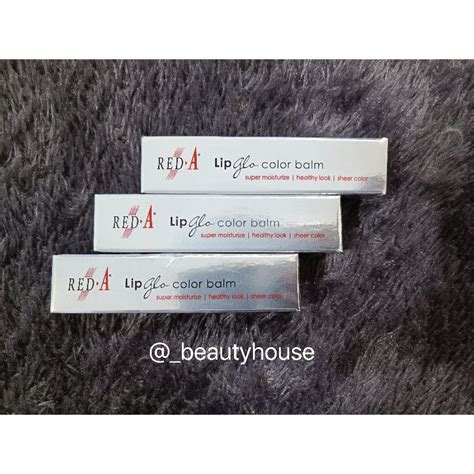 Jual ORIGINAL NEW Red A Lip Glo Color Balm 3 In 1 SHADE PEACH SLUSH