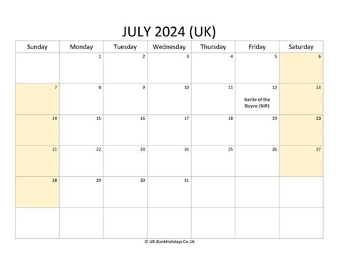 July Holidays And Observances 2024 Uk Kimmi Mildrid