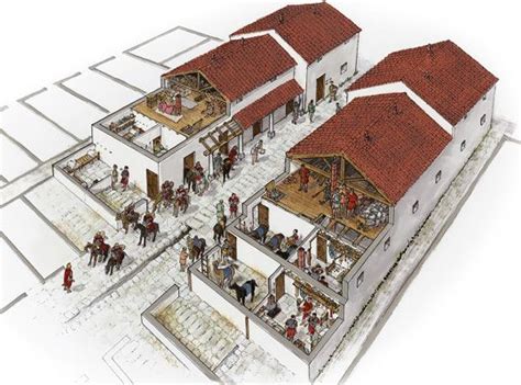 Reconstruction Of The ‘stable Barracks At Chesters Roman Fort Ancient