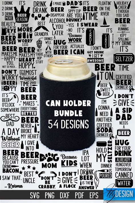 Can Holder Svg Bundle Can Cooler Svg