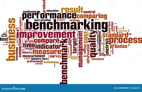 Benchmarking Word Cloud Stock Vector Illustration Of Information