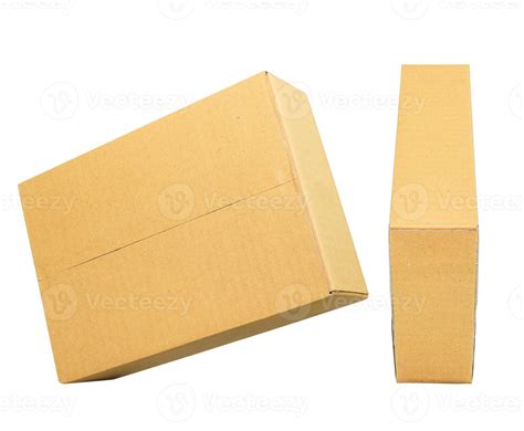 Closed Brown Cardboard Box Isolated On White 16403516 Stock Photo At