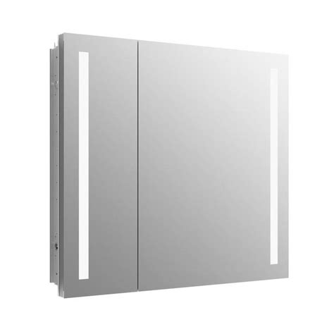 KOHLER Verdera 34-in x 30-in Rectangle Recessed Aluminum Mirrored ...