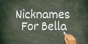 Top Nicknames For Bella Lets Learn Slang