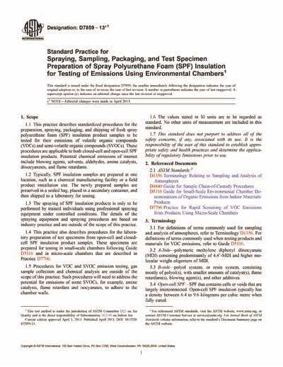 Astm D E Standard Practice For Spraying Sampling Packaging Hot