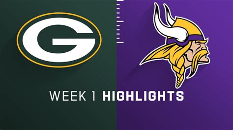 Green Bay Packers Vs Minnesota Vikings Highlights Week 1