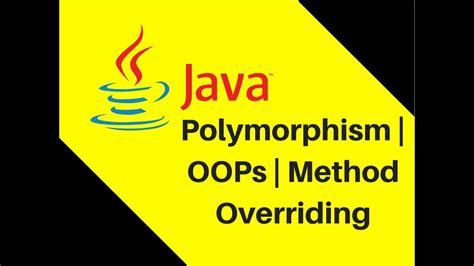 89 Polymorphism Oops Method Overriding Youtube