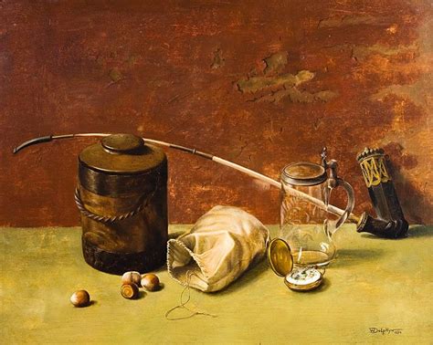 Nature Morte La Pipe Et L Horloge By Willem Dolphyn Artist At Campo