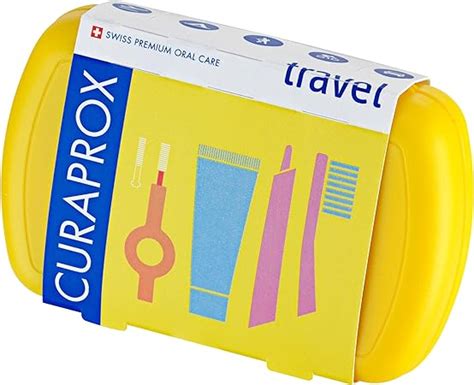 Curaprox Travel Set Gelb Zusammensteckbare Reisezahnb Rste Cs