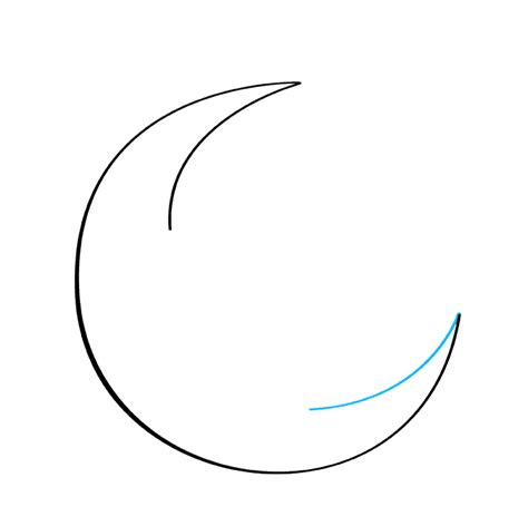 How To Draw A Crescent Moon Easy Step By Step Tutorial