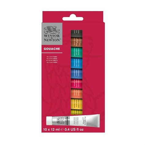 Winsor Newton Set Gouache 10 Tubos X 12Ml