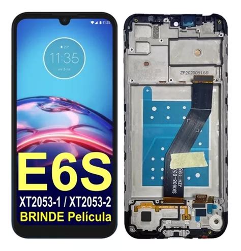 Tela Frontal Touch Display Aro Para Moto E6s Xt2053 2 Frete grátis