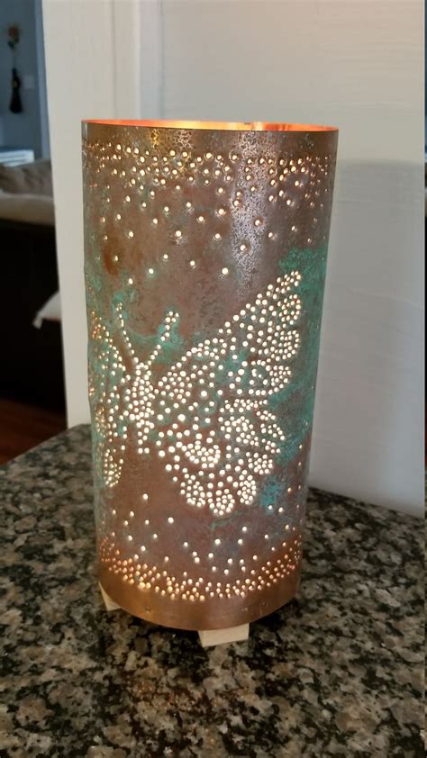 Handmade Copper Butterfly Luminaries Etsy