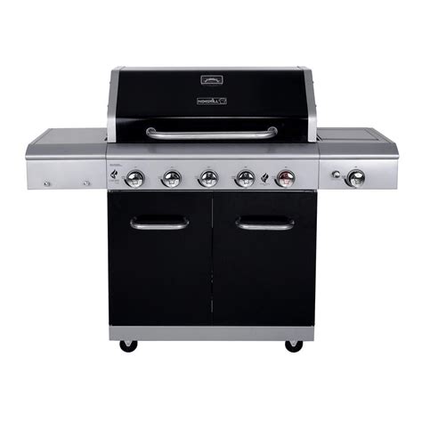 Nexgrill Deluxe 5 Burner Propane Gas Grill In Black With Side Burner