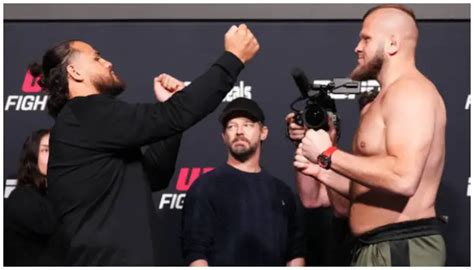 Ufc Vegas Tai Tuivasa Vs Marcin Tybura Weigh In Results Combat