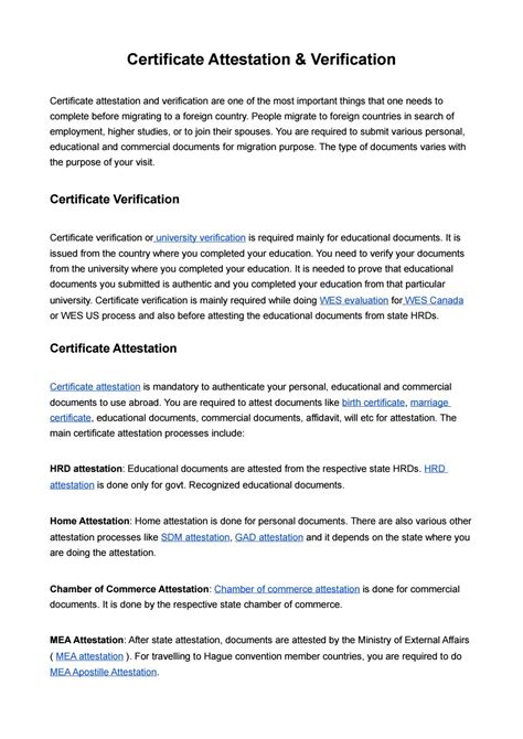 Certificate Attestation And Verification By Urogulf Attestation Service