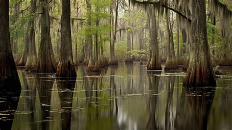 The Cypress Swamps Is One Of The Largest Swamps In America Background