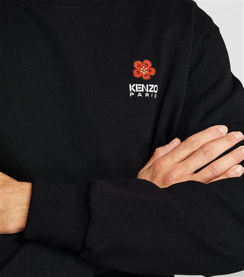 Mens Kenzo Black Boke Flower Sweatshirt Harrods UK